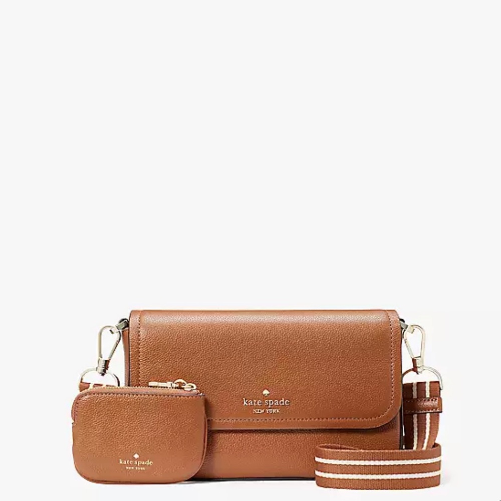 Kate Spade Rosie Flap Crossbody in Warm Gingerbread